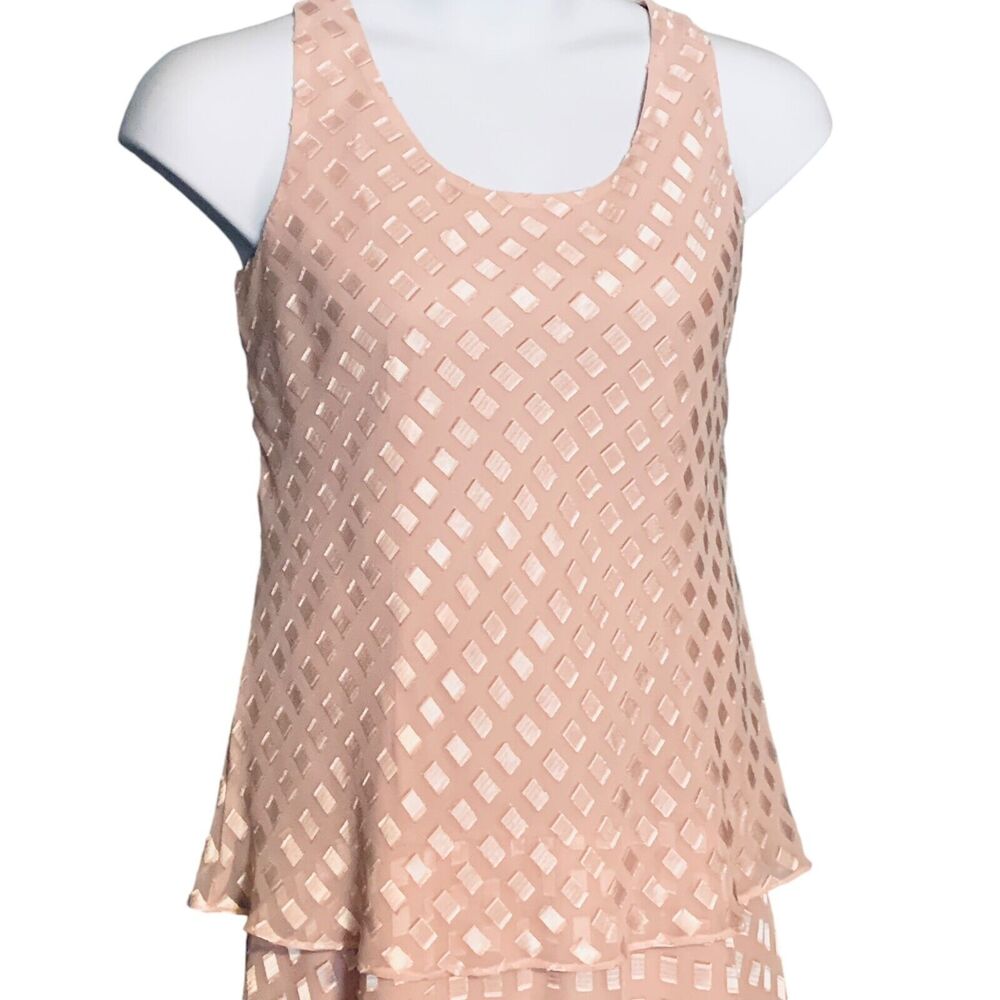 Patra Evening Dress w/Jacket Sz 14P Pink Chiffon - Picture 4 of 14